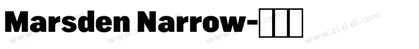 Marsden Narrow字体转换